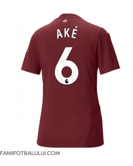 Manchester City Nathan Ake #6 Tricou Fotbal Replică 2024-25 Femei Treilea